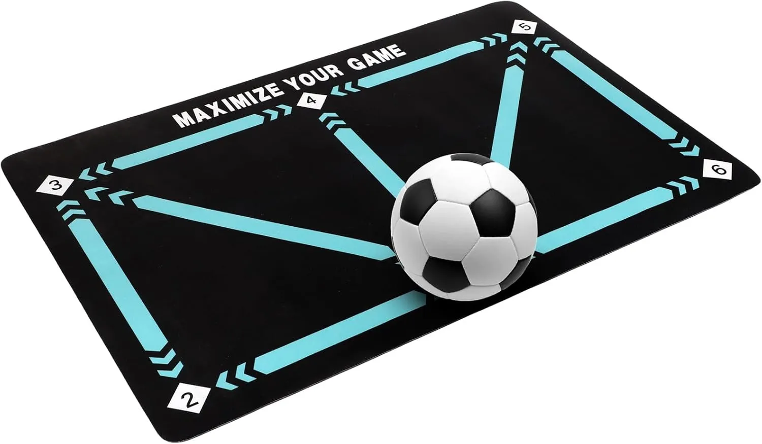 Football Footstep Training Mat, Soccer Training Mat,Football Door Mat Anti-Skid Carpet for Corner Football Field Ground, Soccer Trainer Dribble Silent Auxiliary Mat, Ball Control Training Player Equipment