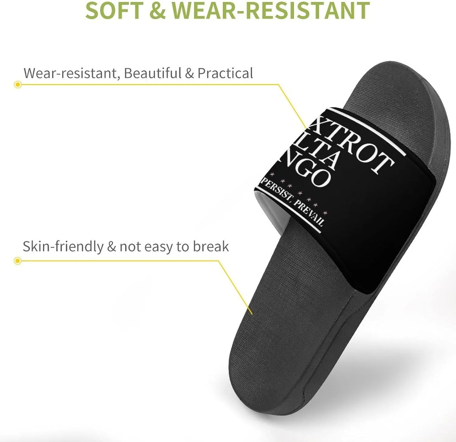 Foxtrots Deltas Tangos Slides Shoes Man Women Sandals Flip Flops Slippers Non Slip Sandle Peeptoe Shower Shoe Soft Soles Flip Flops Indoor Outdoor