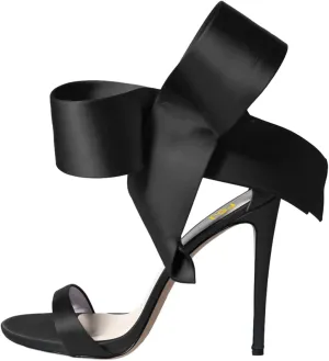 FSJ Women Bowknot Pumps D'Orsay Open Toe Ankle Strap Stiletto High Heel Sandal Wedding Party Dress Shoes Size 4-16 US