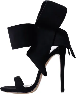 FSJ Women Bowknot Pumps D'Orsay Open Toe Ankle Strap Stiletto High Heel Sandal Wedding Party Dress Shoes Size 4-16 US