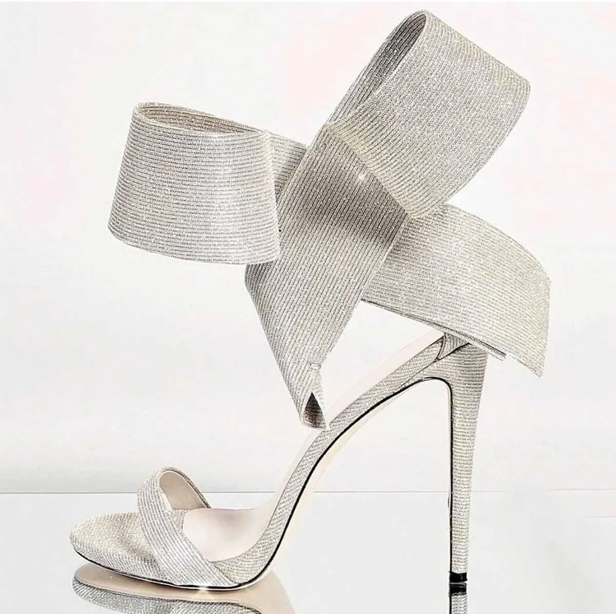 FSJ Women Bowknot Pumps D'Orsay Open Toe Ankle Strap Stiletto High Heel Sandal Wedding Party Dress Shoes Size 4-16 US