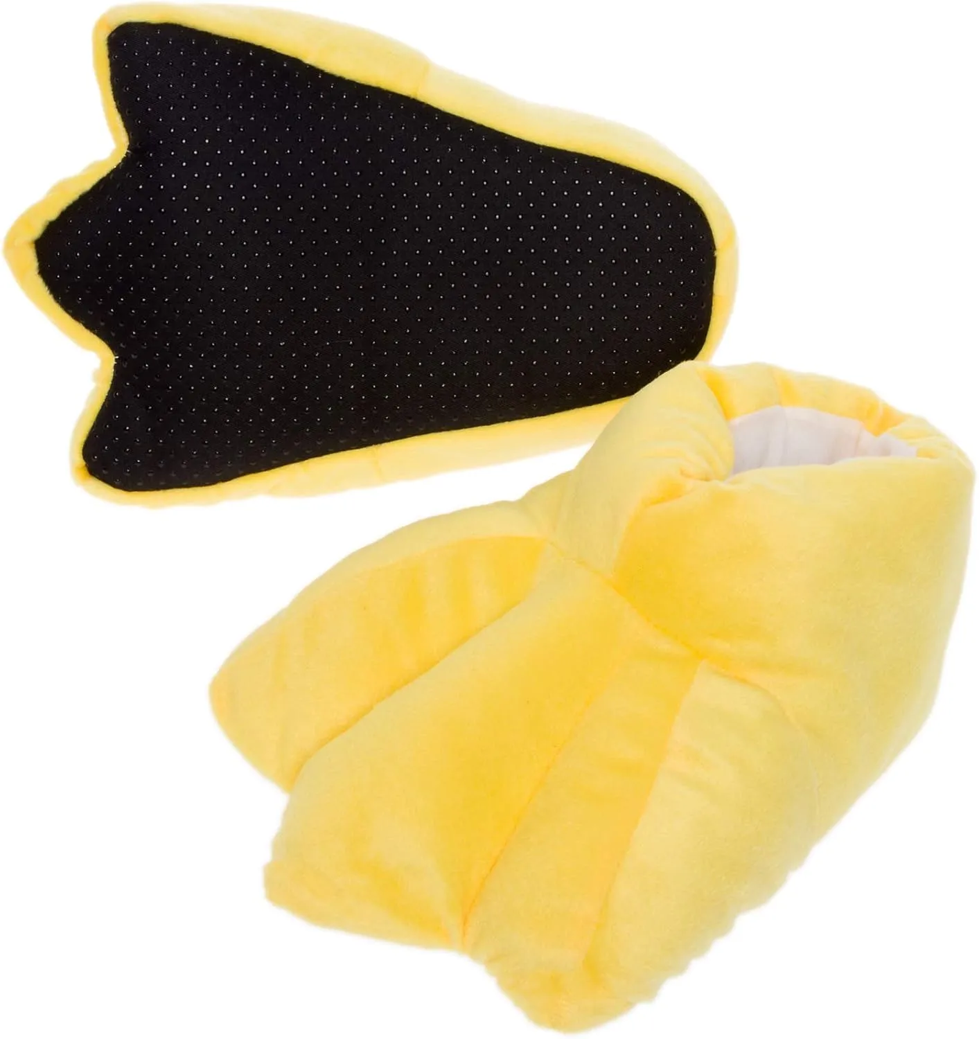 Funziez! Duck Feet Slippers - Plush Novelty Animal Costume House Shoes w/Comfort Foam