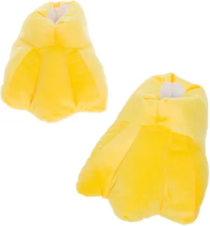 Funziez! Duck Feet Slippers - Plush Novelty Animal Costume House Shoes w/Comfort Foam