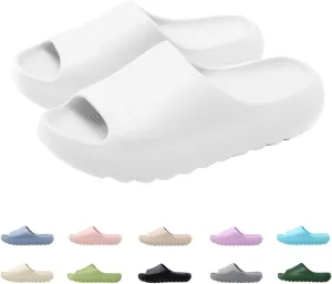 FUUPNN Kids Cloud Slides Non Slip Slides for Girls Boys Comfy Lightweight Toddler Sandals Open Toe House Slippers Indoor Outdoor