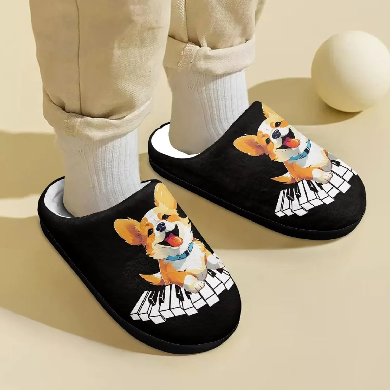 Fuzzy Slippers for Boys Girls Non-slip House Slipper Winter Bedroom Shoes for Little Kids