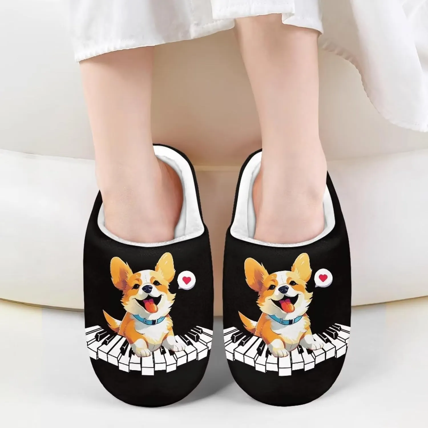 Fuzzy Slippers for Boys Girls Non-slip House Slipper Winter Bedroom Shoes for Little Kids