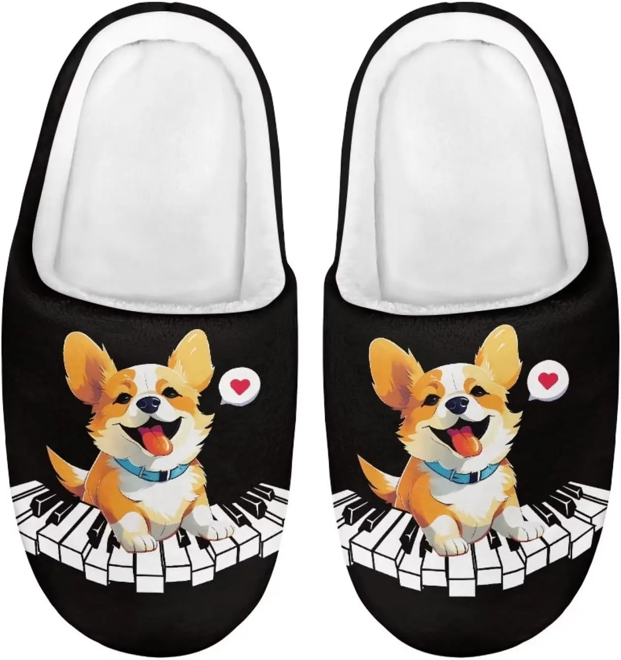 Fuzzy Slippers for Boys Girls Non-slip House Slipper Winter Bedroom Shoes for Little Kids
