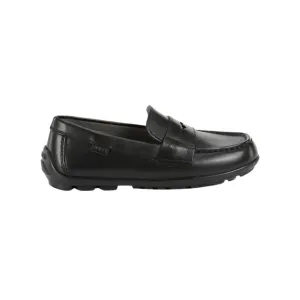 GEOX NEW FAST J746CA BOYS PENNY LOAFER BLACK