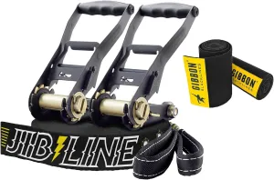 GIBBON JibLine Slackline with TreeWear - Jumpline & Trickline - #1 Choice of Trickliners and Competition - Quality Reliable Bounce for Kids and Adults