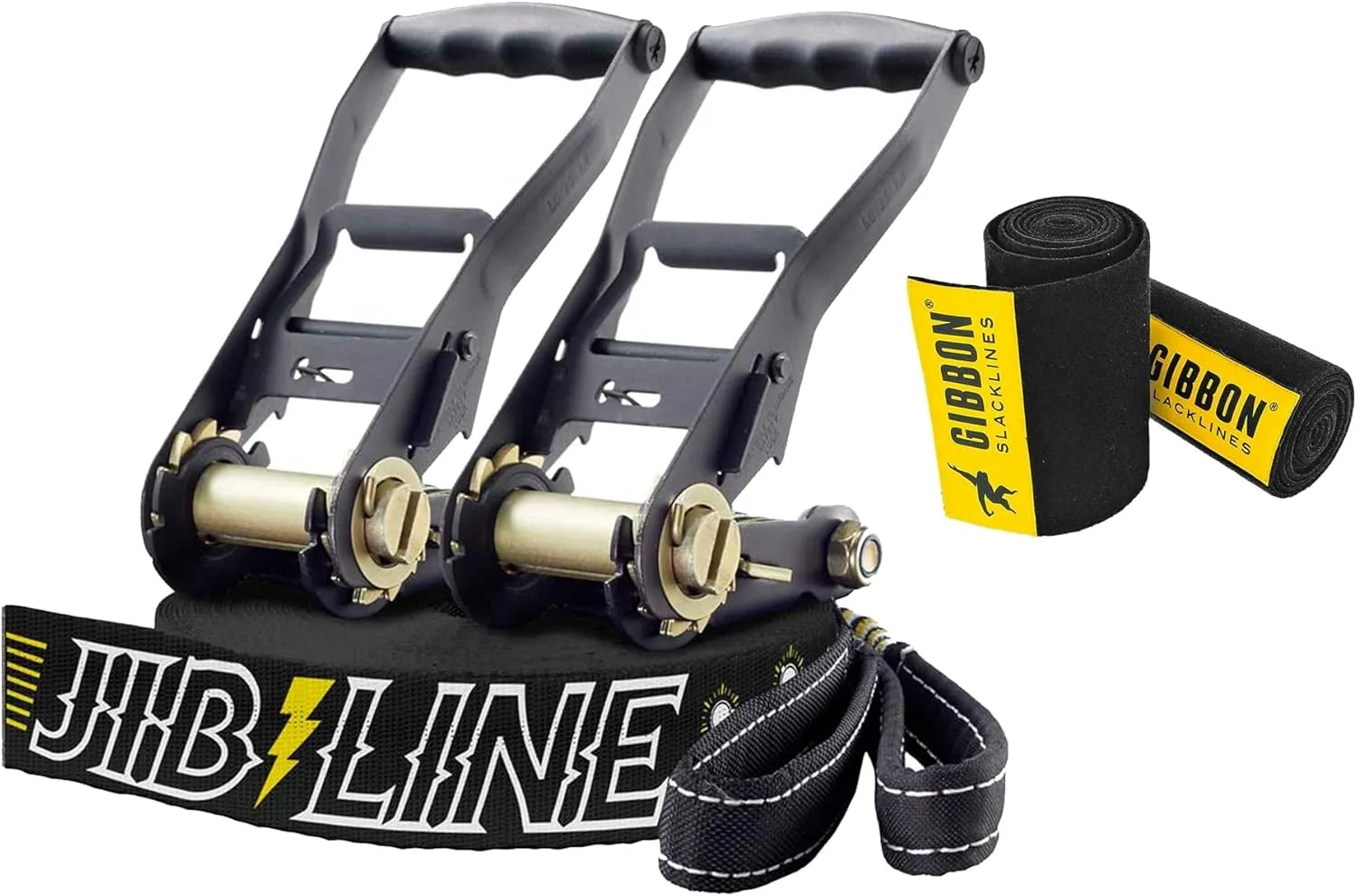 GIBBON JibLine Slackline with TreeWear - Jumpline & Trickline - #1 Choice of Trickliners and Competition - Quality Reliable Bounce for Kids and Adults