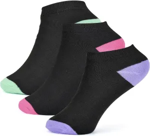 Girls Premium Gym Yoga Trainer Contrast Heel & Toe Socks Moisture Socks Comfortable Perfect Workout Socks