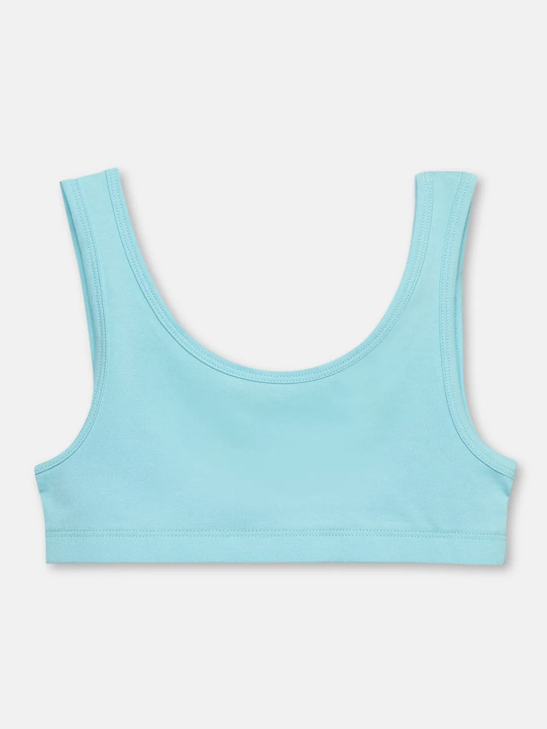 GIRLS TRAINER BRA, LAVENDER/BLUE