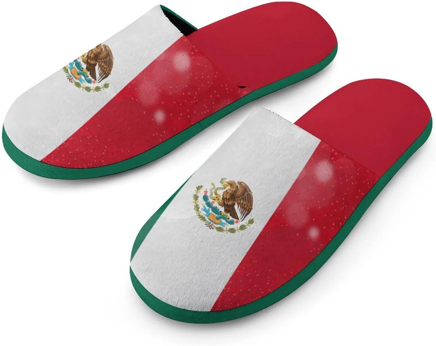 Glittering Halo Mexico Men's Slipper Non Slip Comfortable Winter Warm Home House Shoes Indoor Slippers