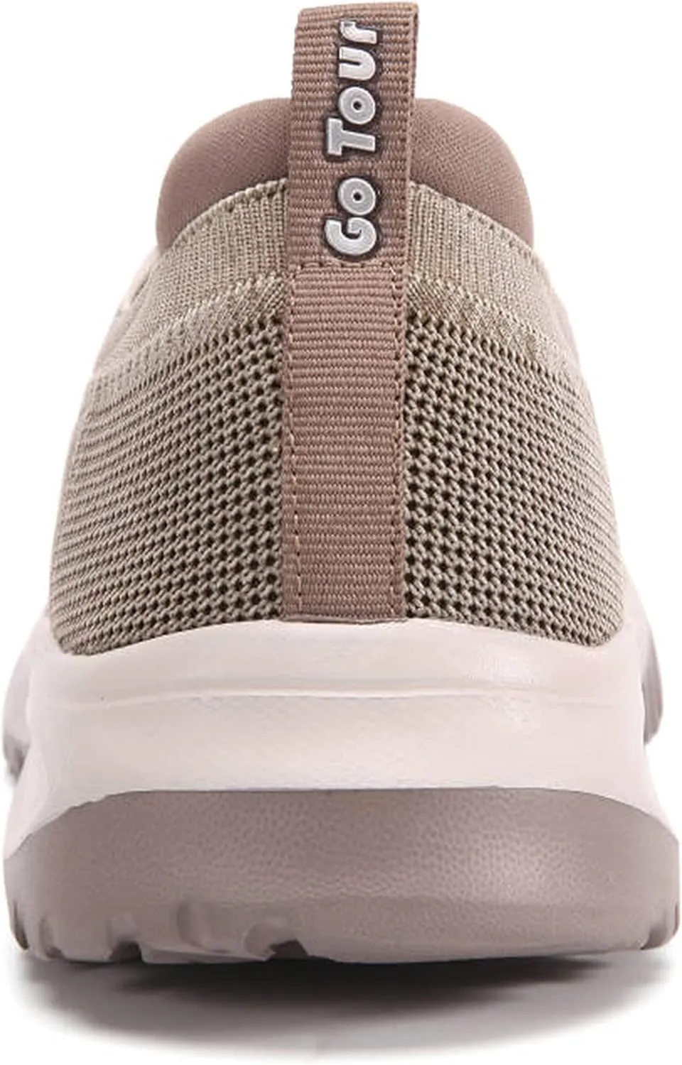 Go Tour Men's Walking Shoes - Casual Washed Knit Loafer Comfortable Slip On Athletic Sneakers