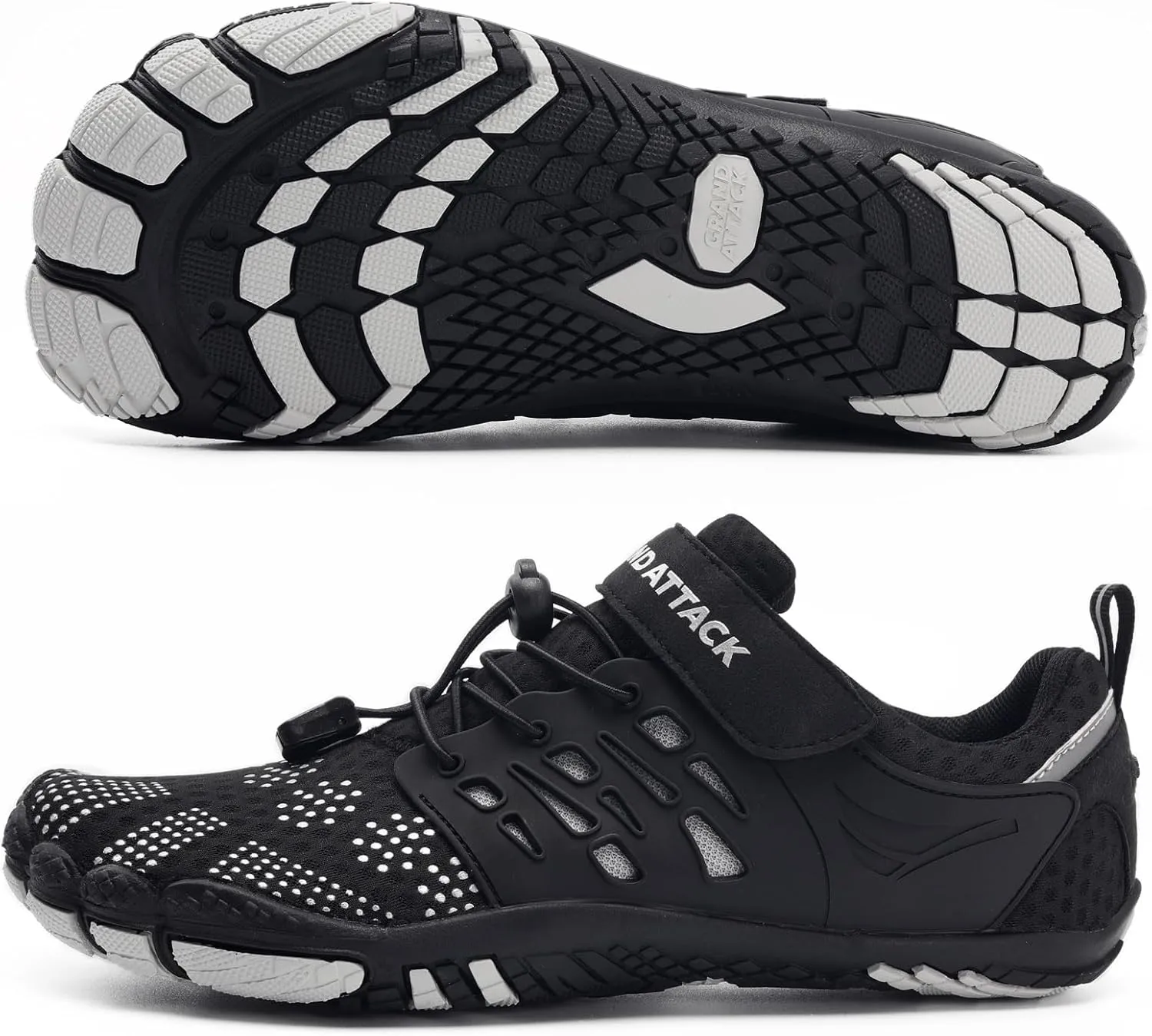 Grand Attack Barefoot Shoes Women Minimalist Zero Drop Lightweight Cross-Trainer for Wrestling Boxing Weightlifting Walking Shoes