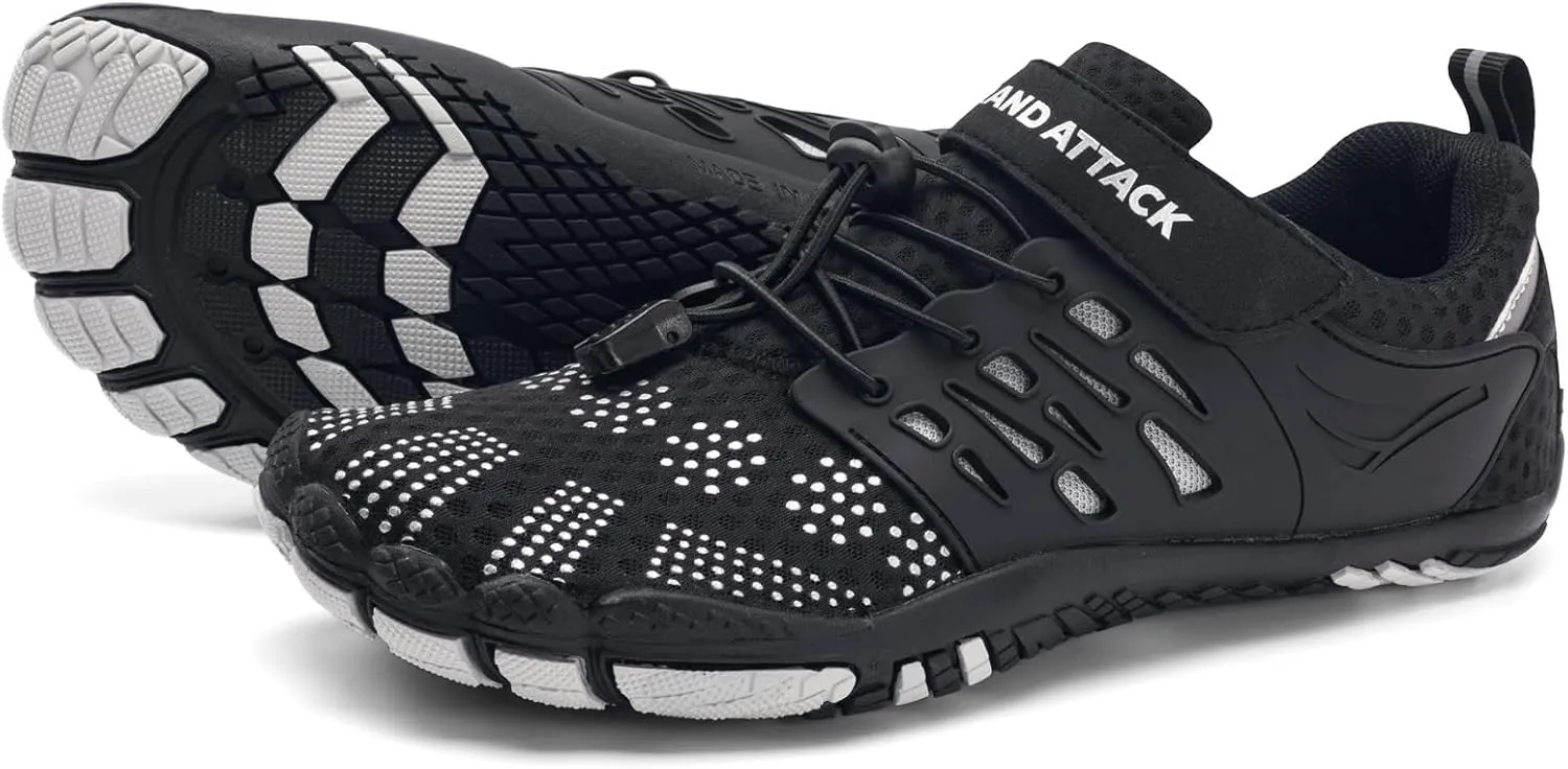 Grand Attack Barefoot Shoes Women Minimalist Zero Drop Lightweight Cross-Trainer for Wrestling Boxing Weightlifting Walking Shoes
