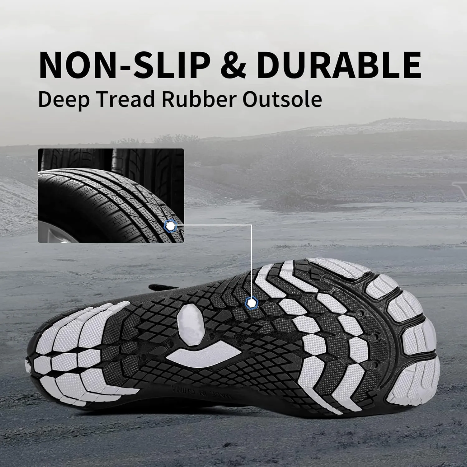Grand Attack Men's Barefoot Shoes|Minimalist Cross-Trainer|Zero Drop Sole|Wide Toe Box