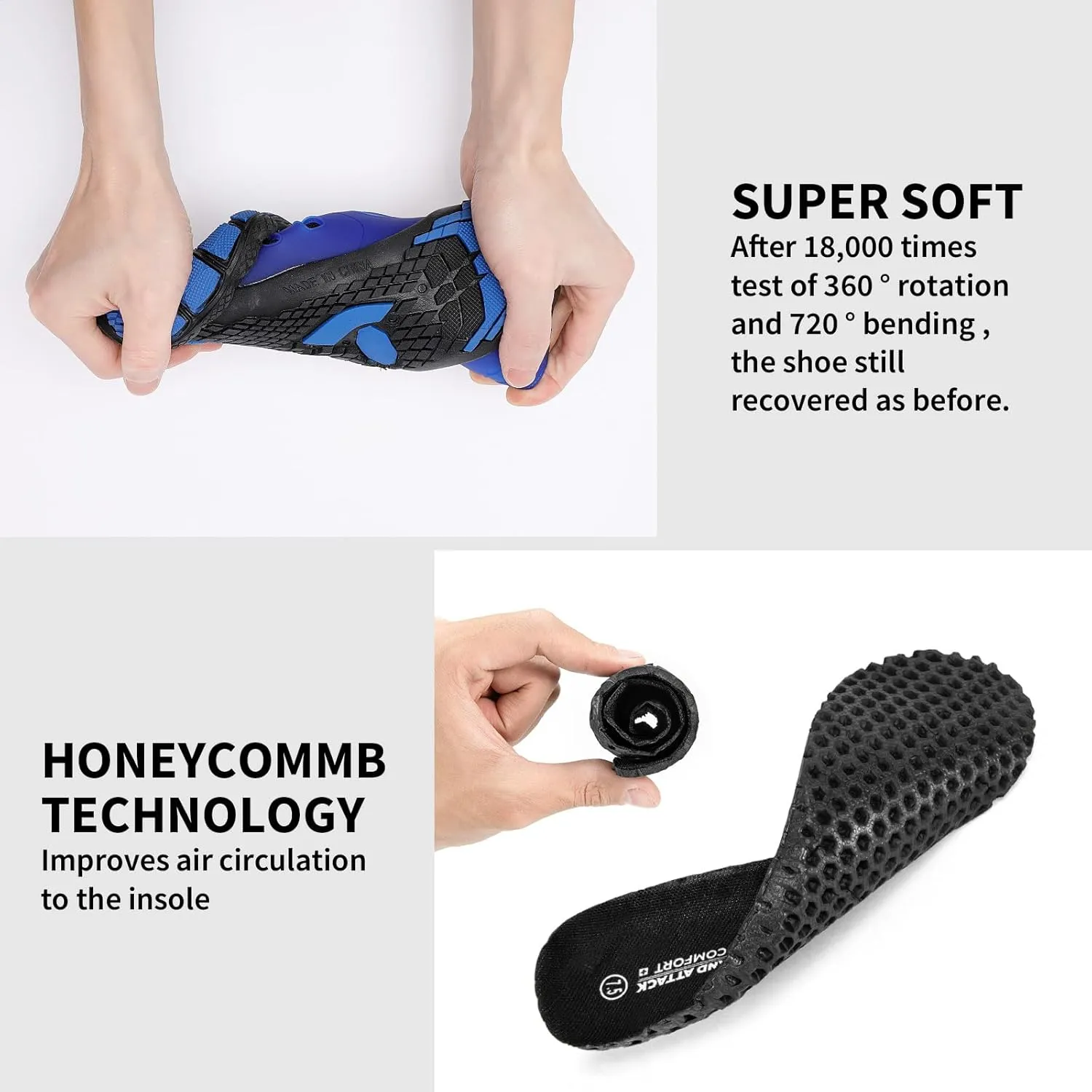 Grand Attack Men's Barefoot Shoes|Minimalist Cross-Trainer|Zero Drop Sole|Wide Toe Box