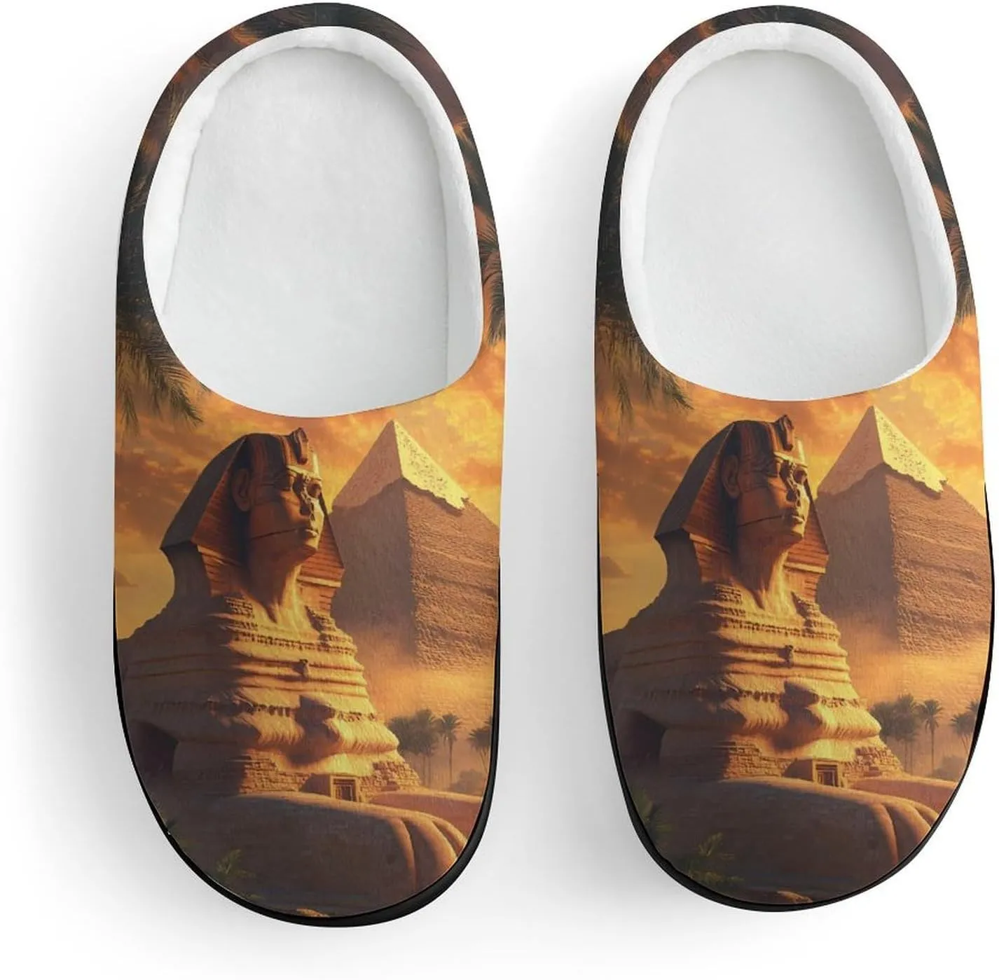 Great Sphinx And Pyramids of Giza Ancient Egypt Slippers Non-slip House Slippers Home Shoes Indoor Outdoor Slippers For Girls Boys