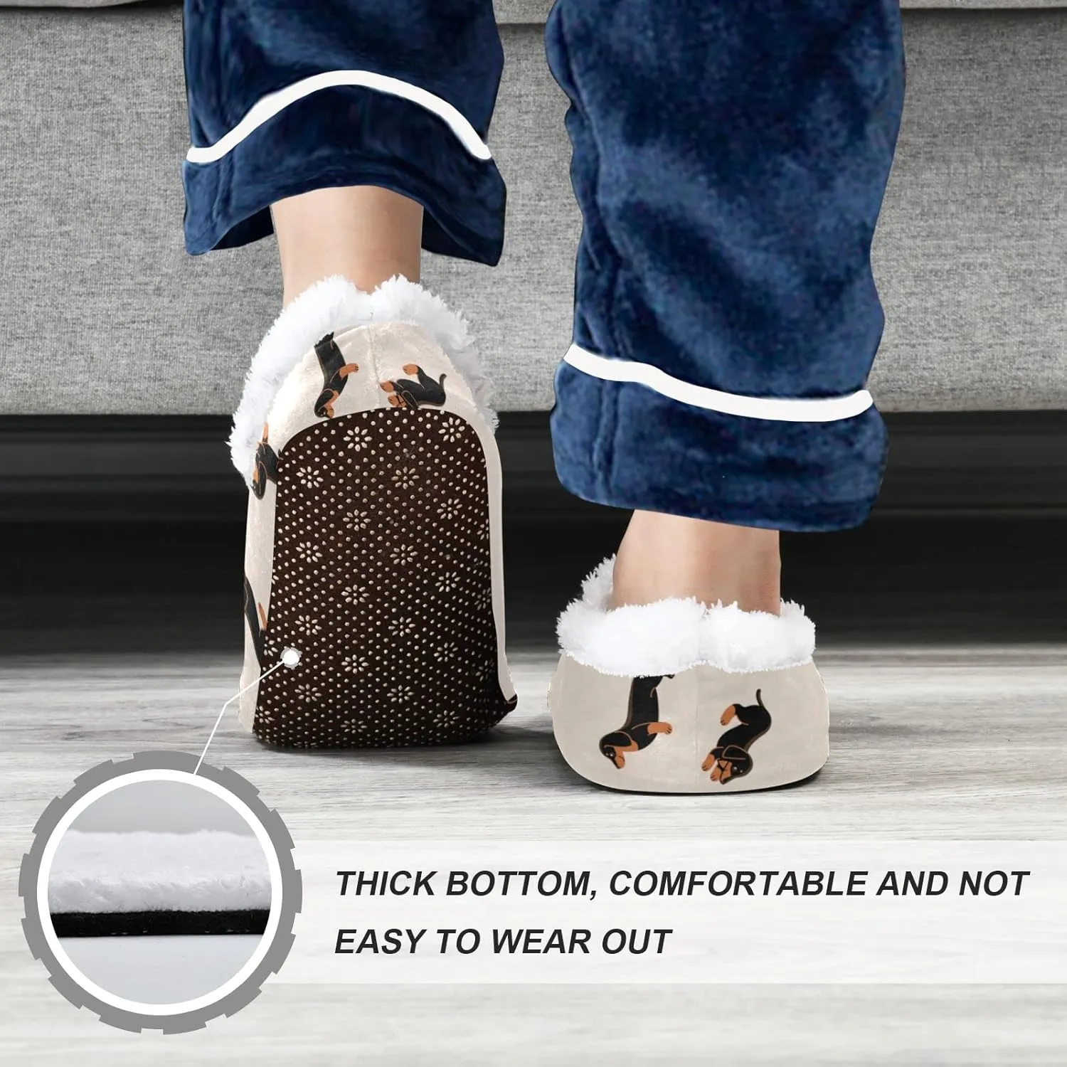 Gredecor Boys Girls Toddler Slippers for Kids Home House Slippers Warm Fur Non Slip Plush Indoor Slipper Socks
