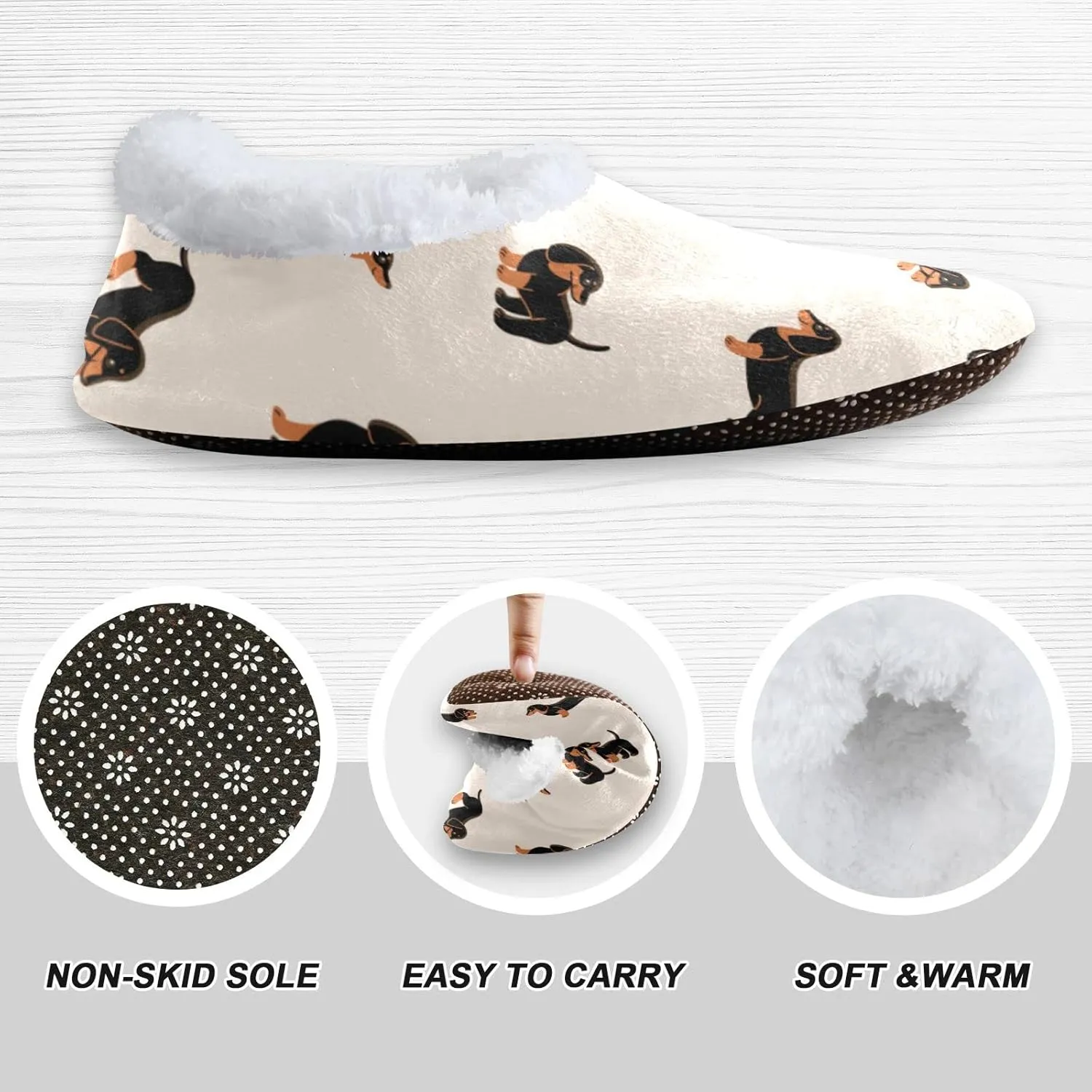 Gredecor Boys Girls Toddler Slippers for Kids Home House Slippers Warm Fur Non Slip Plush Indoor Slipper Socks