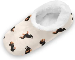 Gredecor Boys Girls Toddler Slippers for Kids Home House Slippers Warm Fur Non Slip Plush Indoor Slipper Socks
