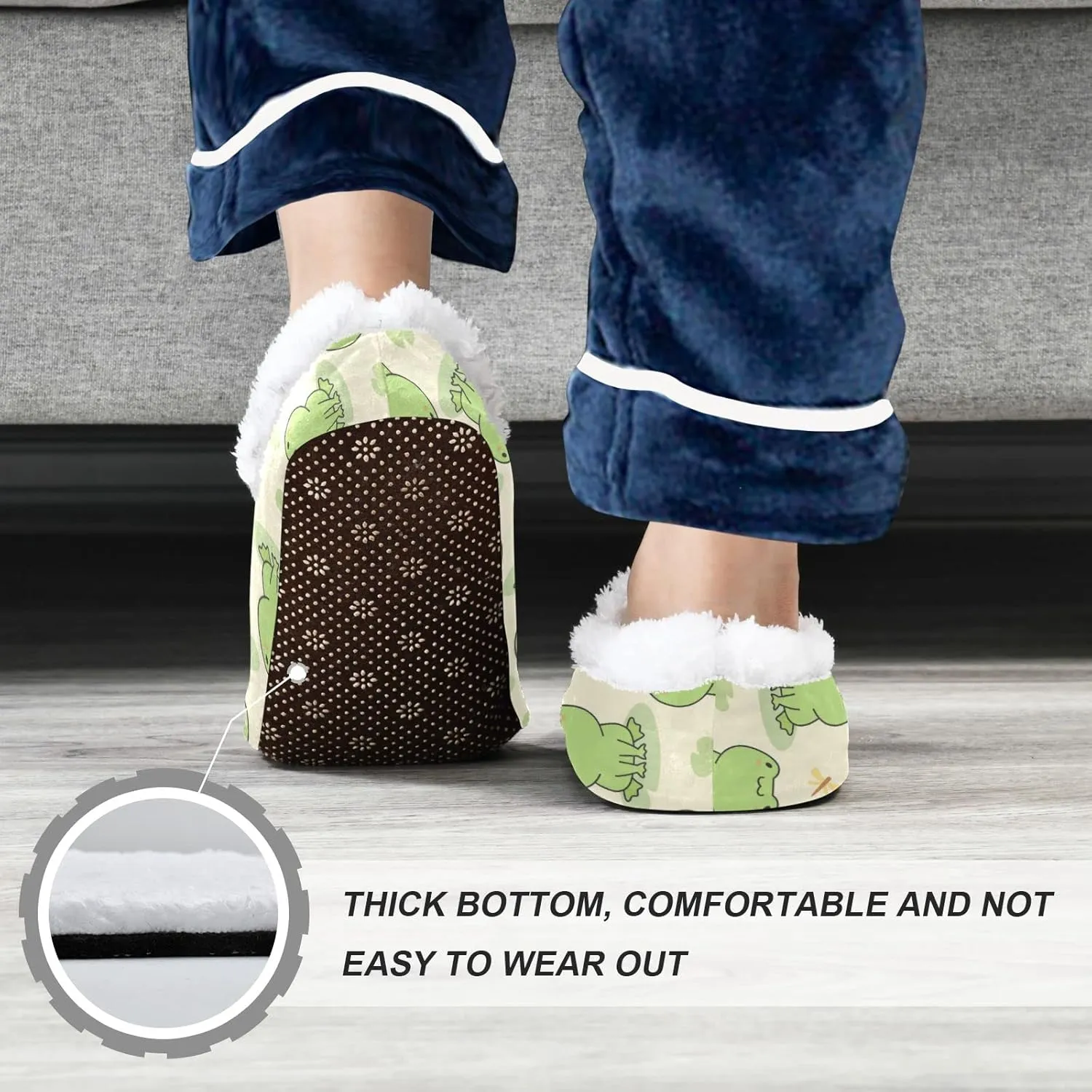 Gredecor Boys Girls Toddler Slippers Home House Slippers Warm Fur Non Slip Plush Indoor Slipper Socks for Kids¡­