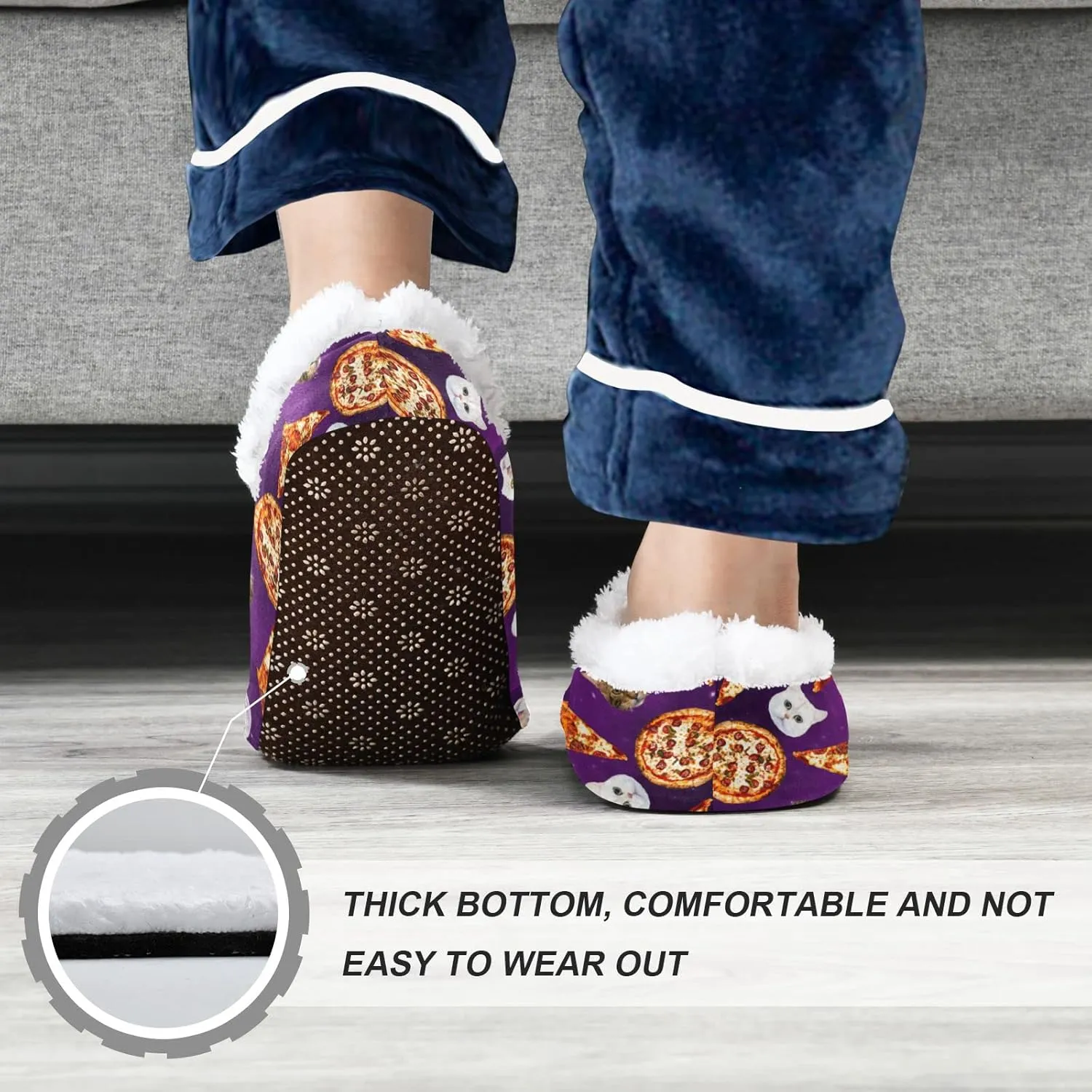 Gredecor Boys Girls Toddler Slippers Home House Slippers Warm Fur Non Slip Plush Indoor Slipper Socks for Kids¡­