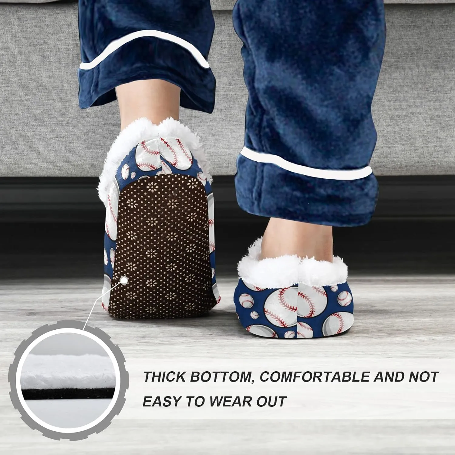 Gredecor Boys Girls Toddler Slippers Home House Slippers Warm Fur Non Slip Plush Indoor Slipper Socks for Kids¡­
