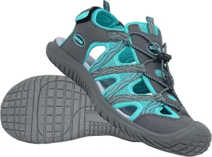 GRITION Hiking Sandals Women Closed Toe, Waterproof Lightweight Adjustable Hiking Athletic Sandals, Breathable For Beach Summer Adventure Comfortable Outdoor Sport