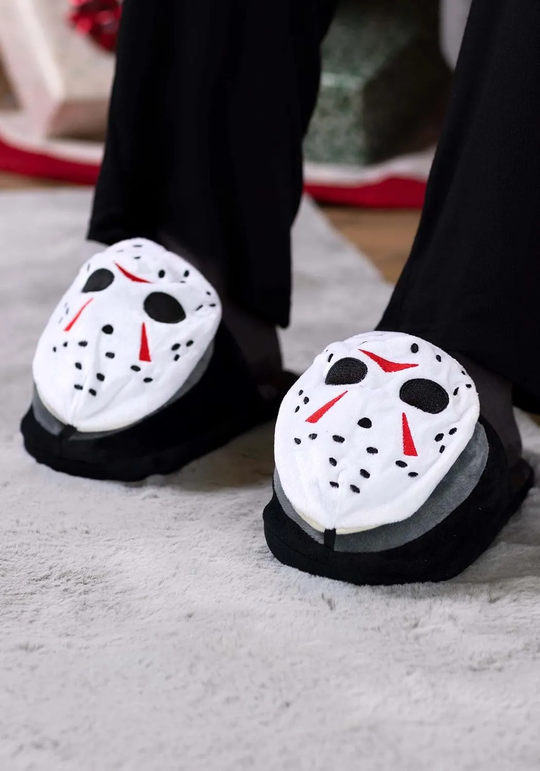 Ground Up Friday the 13th Jason Adult Slippers