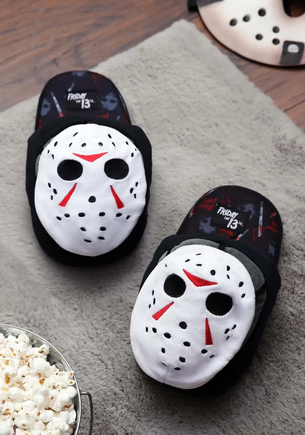Ground Up Friday the 13th Jason Adult Slippers