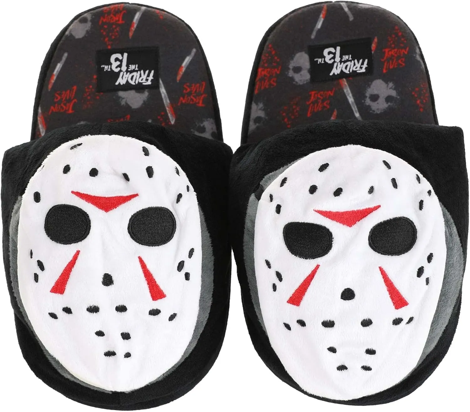 Ground Up Friday the 13th Jason Adult Slippers