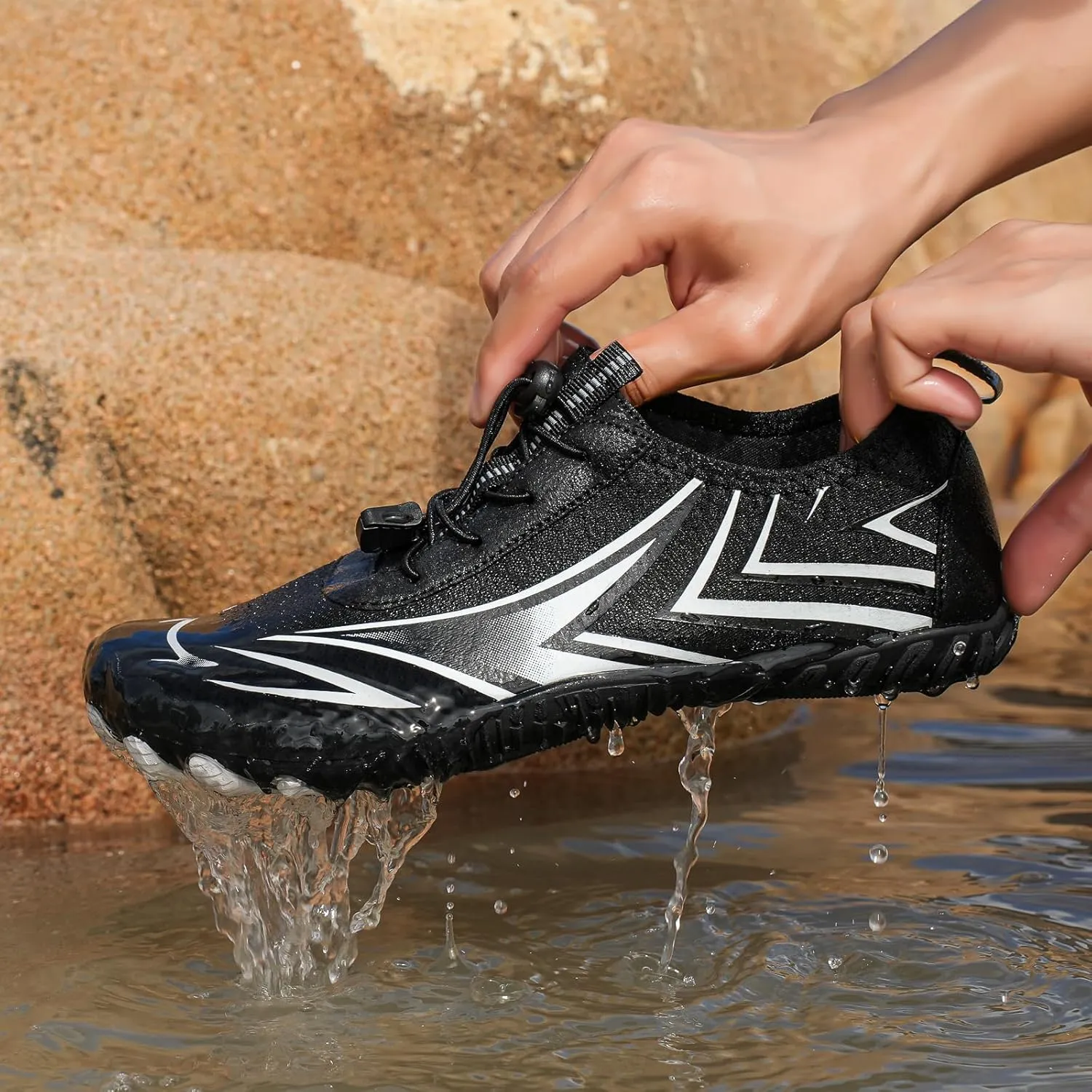 Grounded Footwear Barefoot Shoes Women&Men Neuropathy Hiking Footwear Barefoot Womens Shoes Non-Slip Outdoor Unisex Water Pro Beach Shoe Wide Toe Box Sneakers, Diabetic Shoe, Waterproof, Quick-Dry