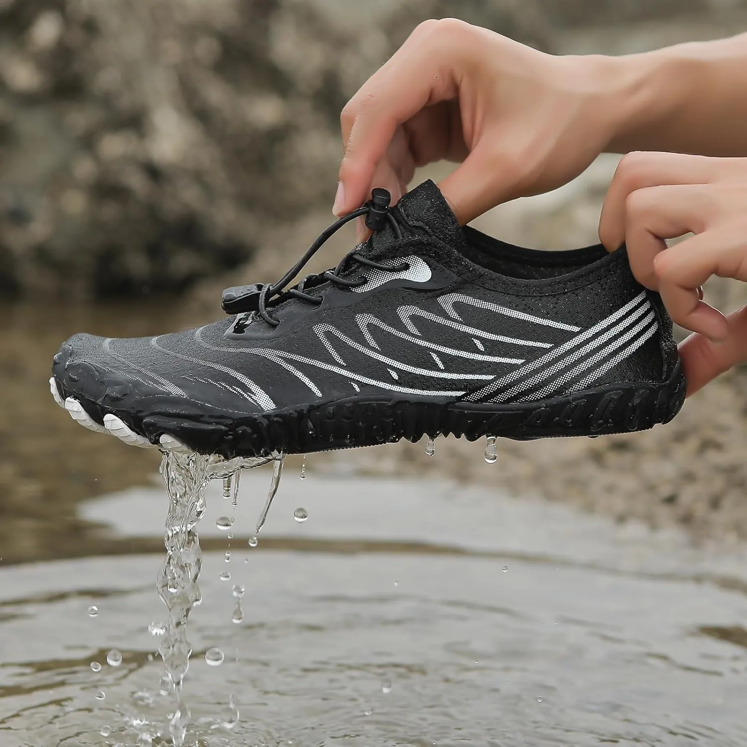 Grounded Footwear, Grounding Shoes with Copper for Women Men, Quick Dry Hiking Sneakers, Breathable Soft Trail Running Shoes for Both Genders