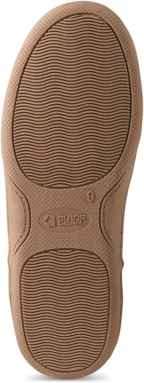 Guide Gear Men’s 10" Suede Slipper Boots, Wool Cozy Cushioned House Shoes