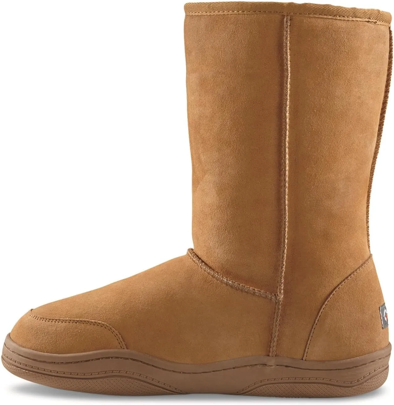 Guide Gear Men’s 10" Suede Slipper Boots, Wool Cozy Cushioned House Shoes