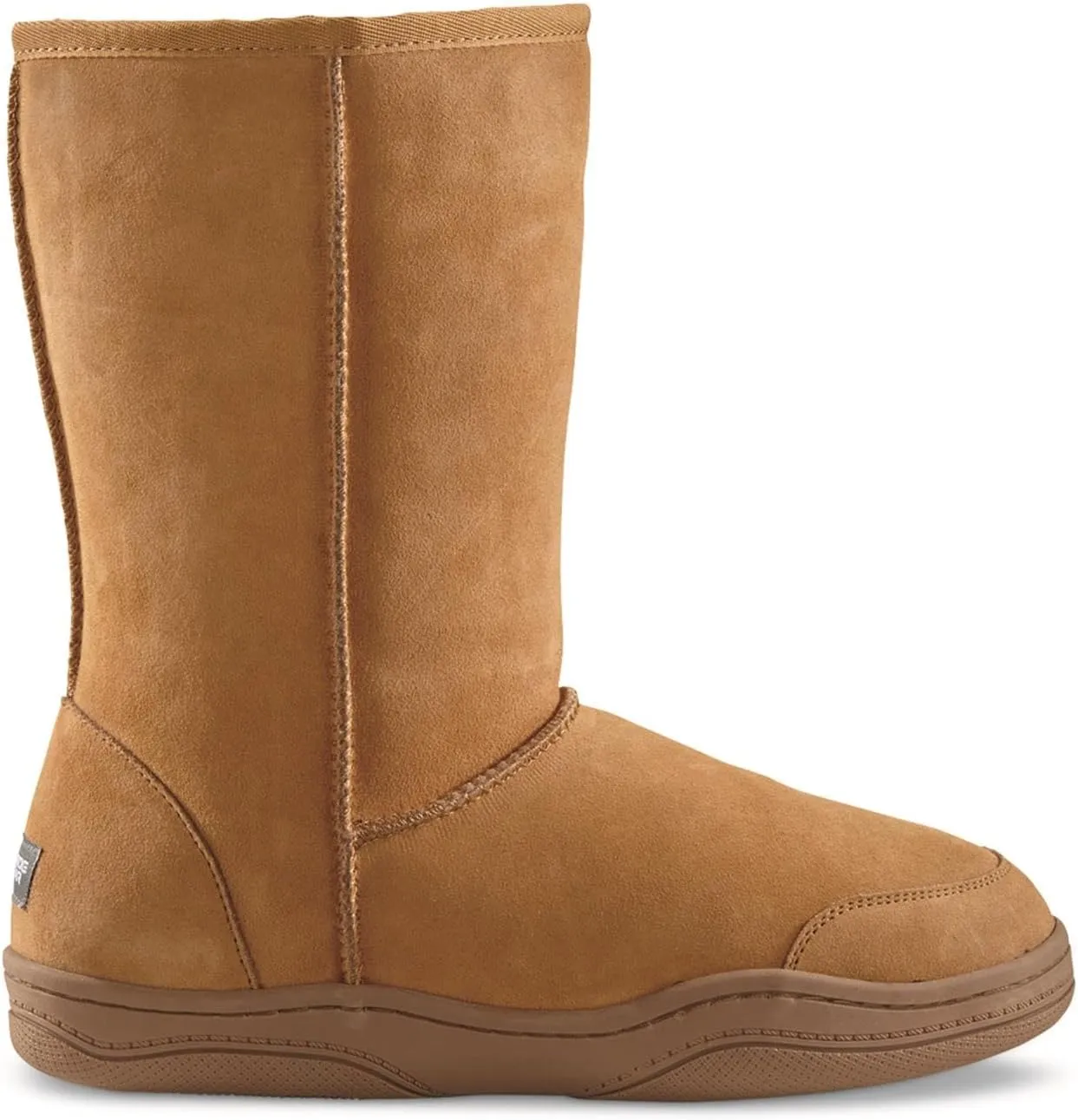Guide Gear Men’s 10" Suede Slipper Boots, Wool Cozy Cushioned House Shoes