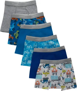 Hanes Boys' Potty Trainer Underwear, Boxer Briefs Available, 6-Pack