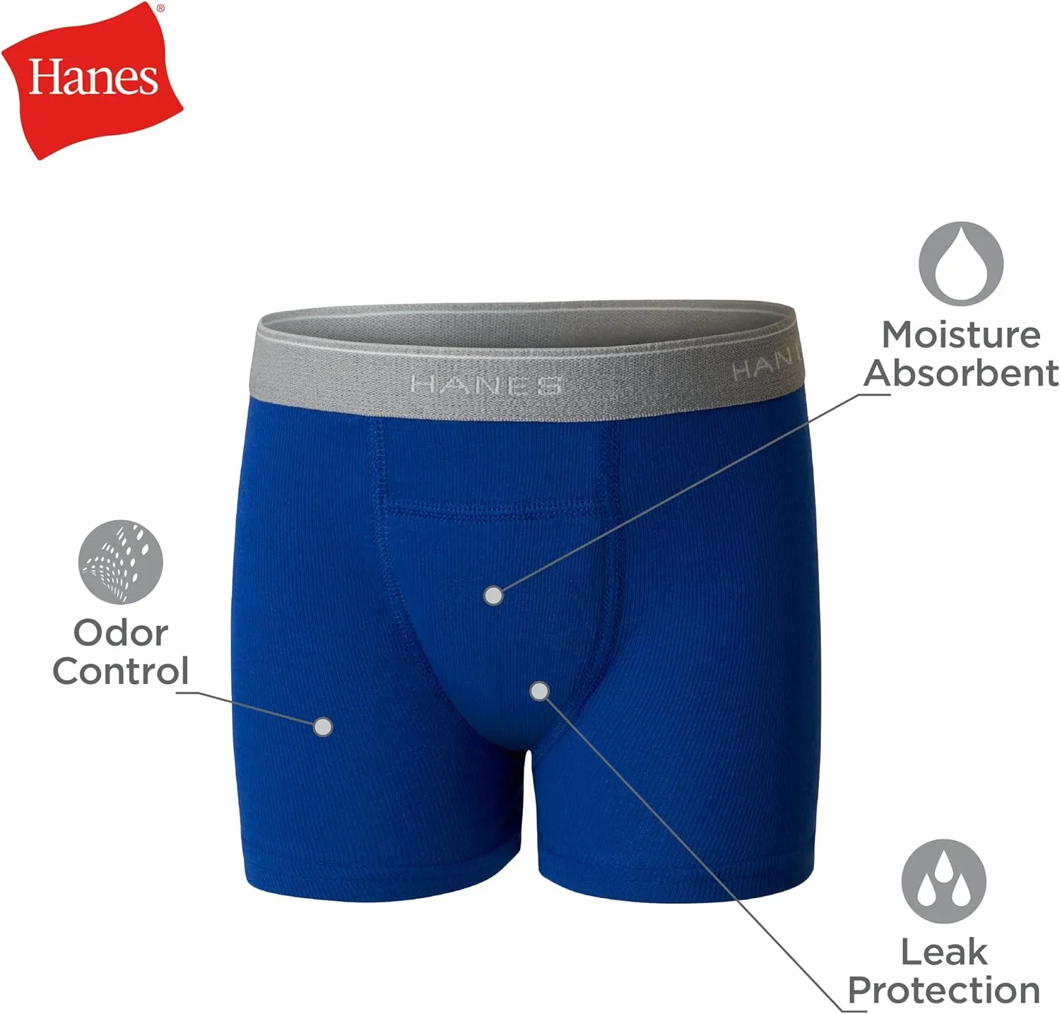 Hanes Boys' Potty Trainer Underwear, Boxer Briefs Available, 6-Pack