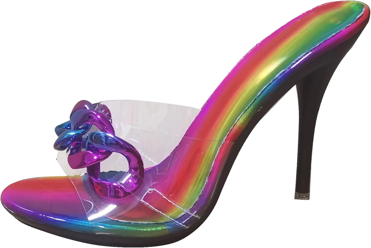 Hanfike Stiletto High Heel Mule Sandals for Women Slip on Summer Slide Shoes