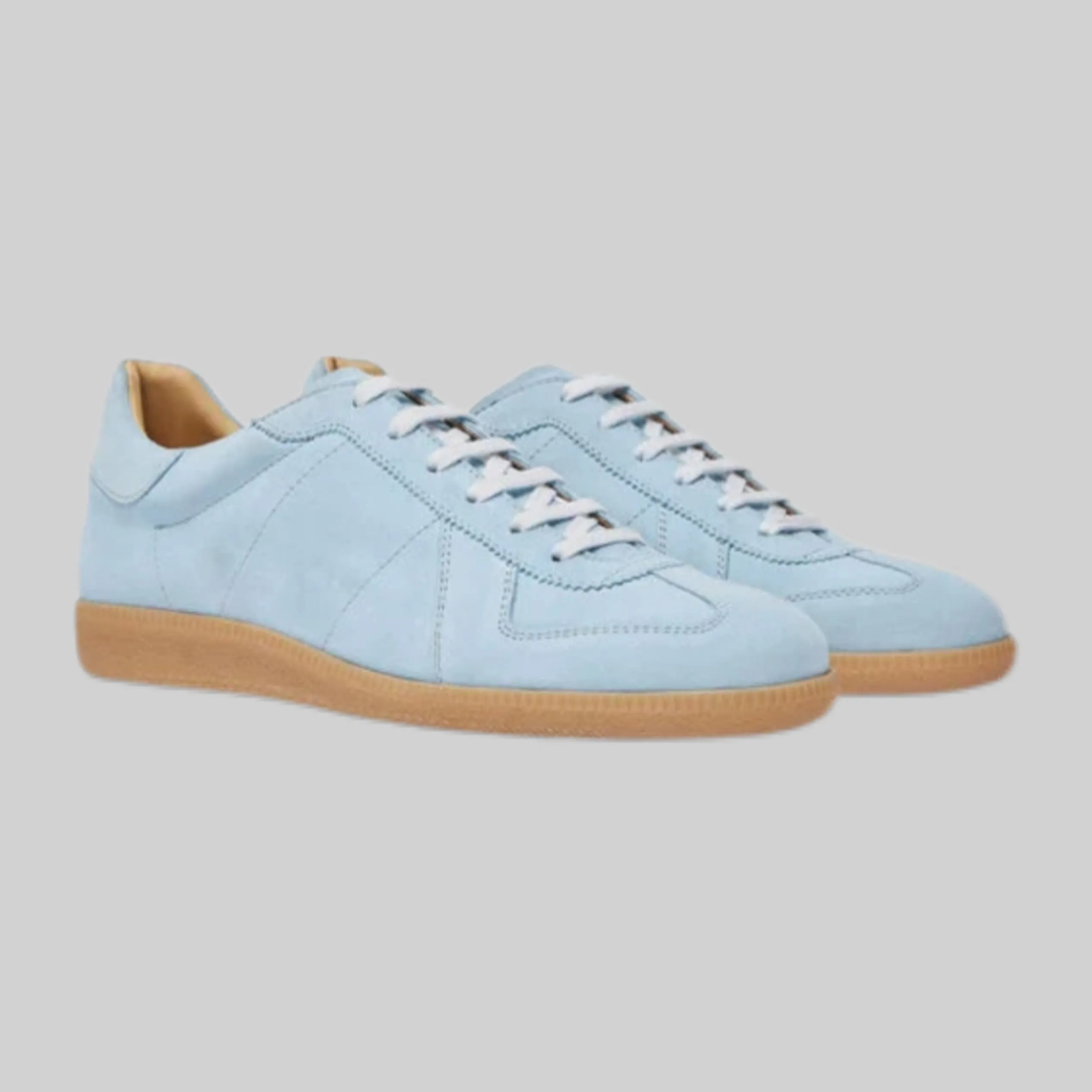 Hans Light Blue Suede