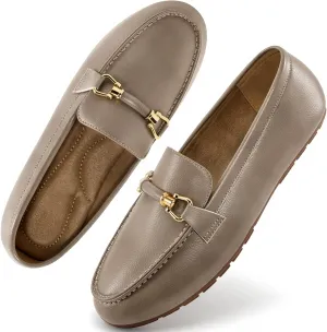 HARENCE Loafers for Women Comfortable Slip On Business Work Flats Shoes Casual Driving Moccasins Penny Loafer