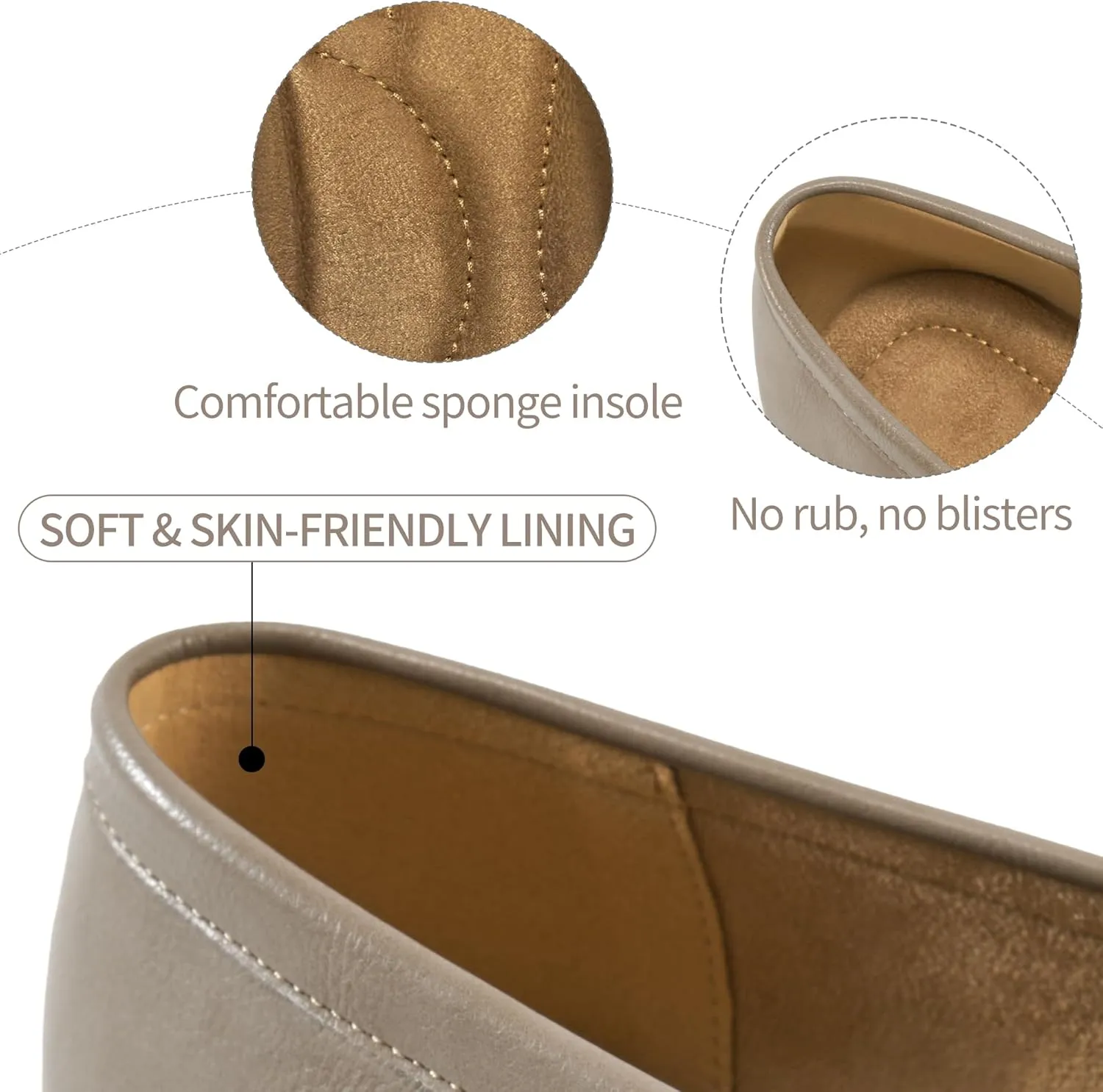 HARENCE Loafers for Women Comfortable Slip On Business Work Flats Shoes Casual Driving Moccasins Penny Loafer