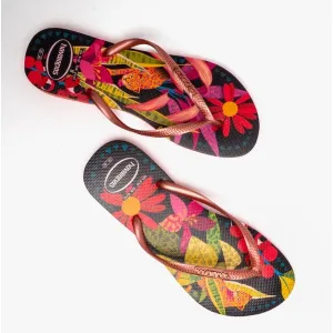 Havaianas HAV SLIM TROPICAL Womens Flip-Flops Salmon