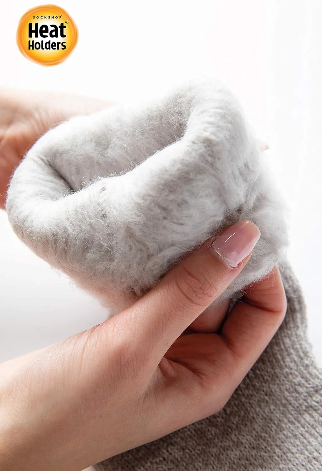 HEAT HOLDERS - Mens Non Skid Low Cut Thermal Ankle Slipper Socks with Grippers