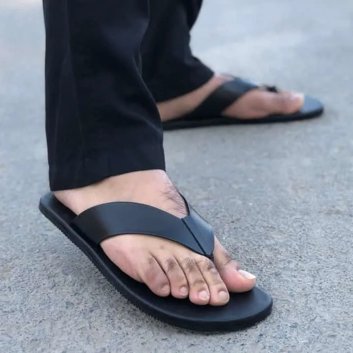 Hedgez Premium Leather Handmade Classic Slipper-CH14