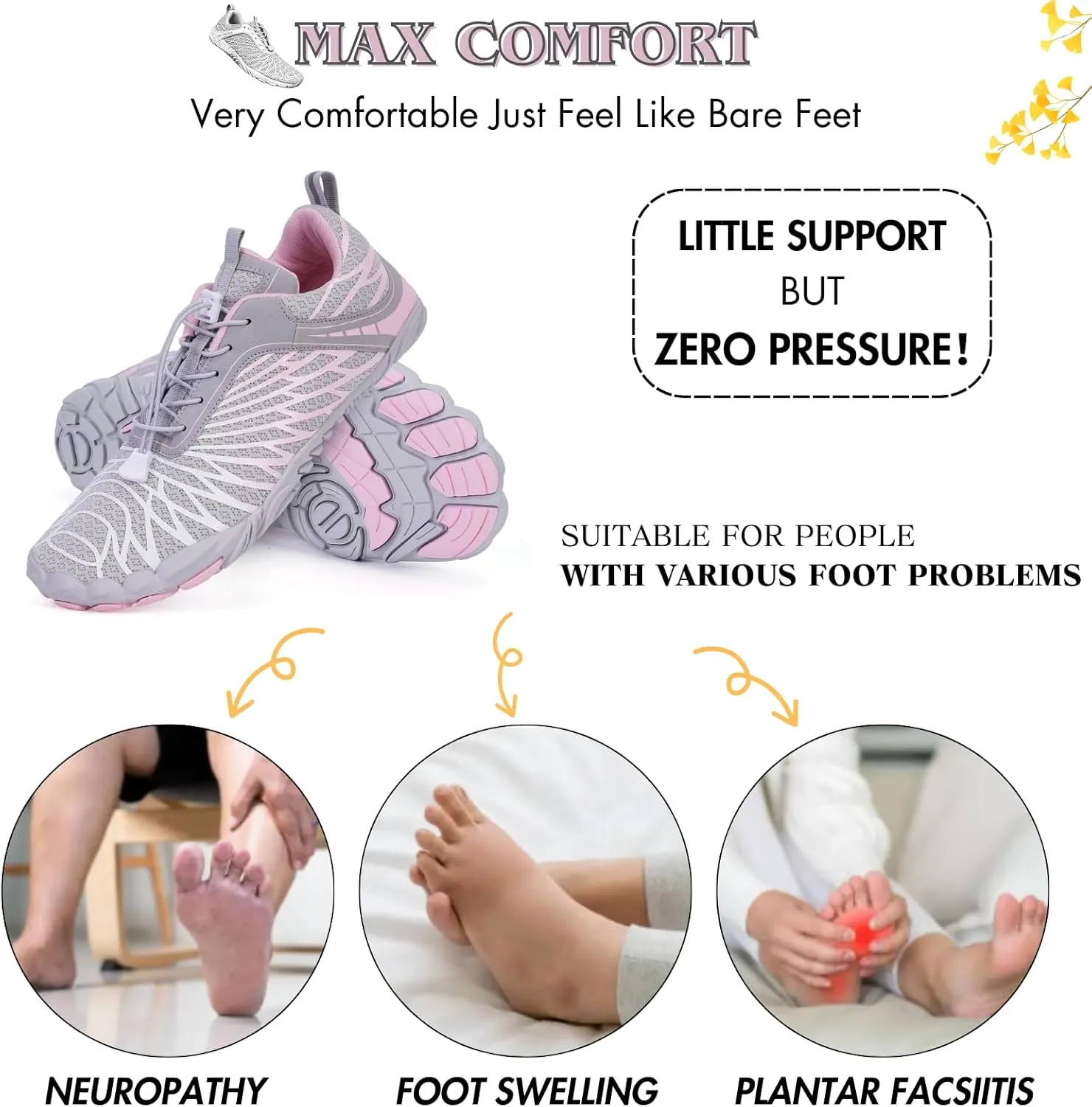 Hike Barefoot Shoes Women Men Minimalist Wide Toe Box Footwear Zero Drop Athletic Cross-Trainer Fashion Sneakers