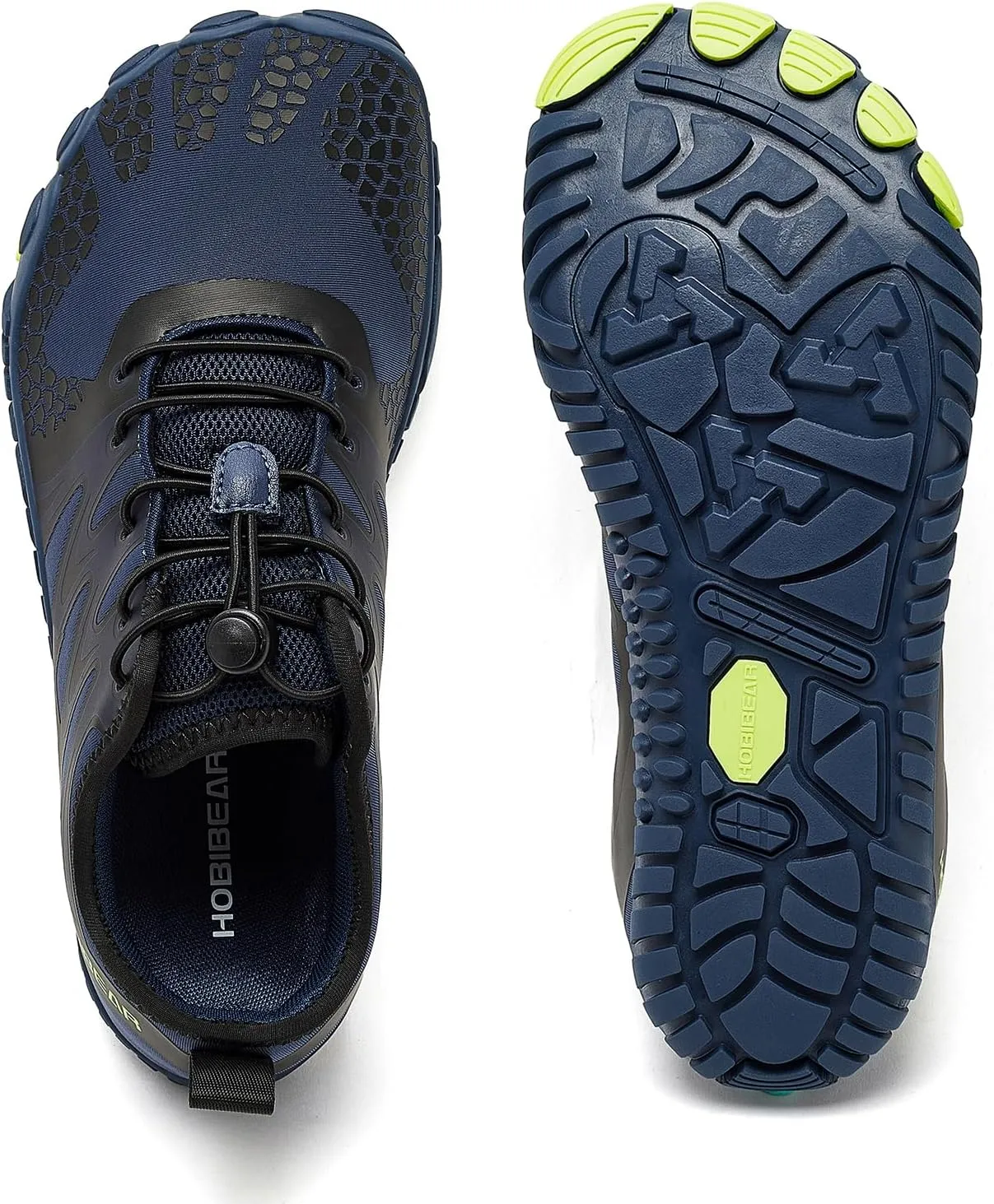 HOBIBEAR Wide Toe Box Barefoot Shoes for Men Women Gym Minimalist Cross-Trainer Running Hike Grounded Footwear Non Slip Zero Drop