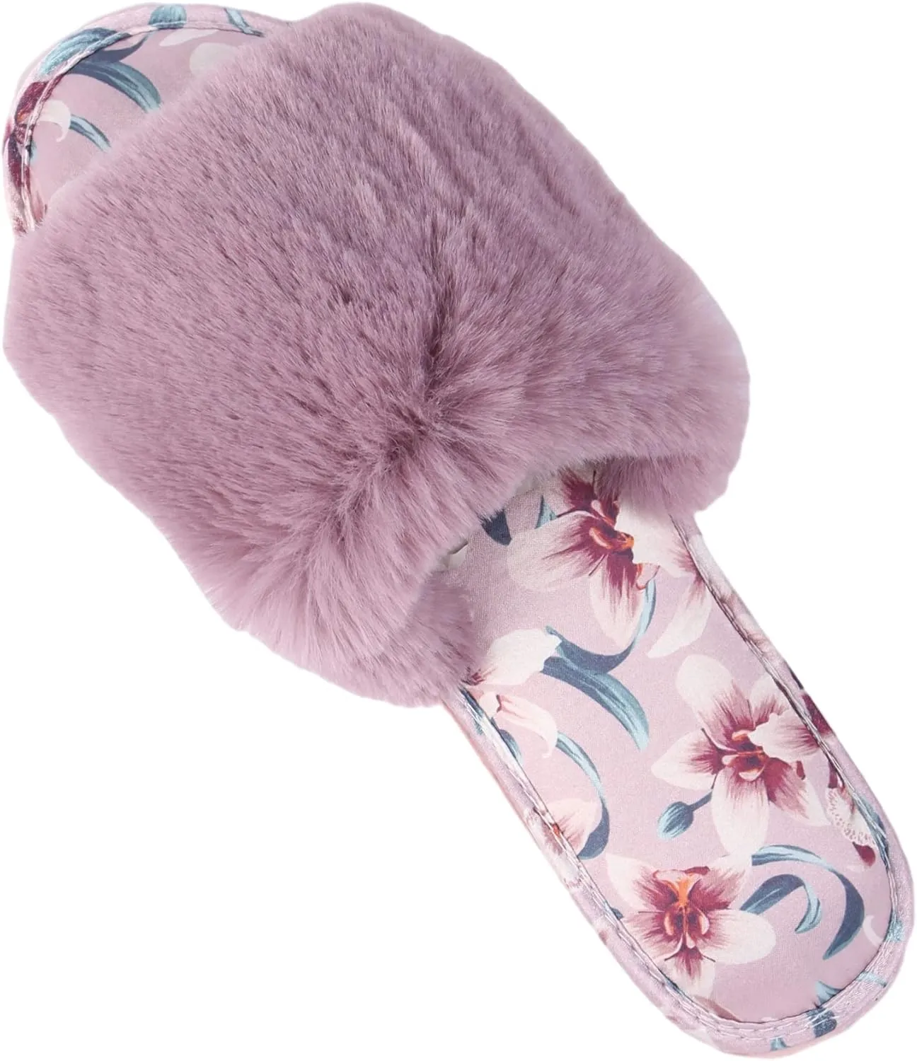 Home Slipper Women's Soft Fleece Indoor Non-Slip House Flip-Flops SPA Thong Slippers